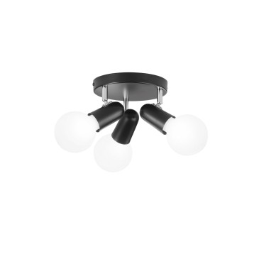 Applique Spot 3 Luci E27 Bianca o Nera | Mondialshop