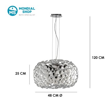 Scheda tecnica applique Dioniso dal design moderno cromo