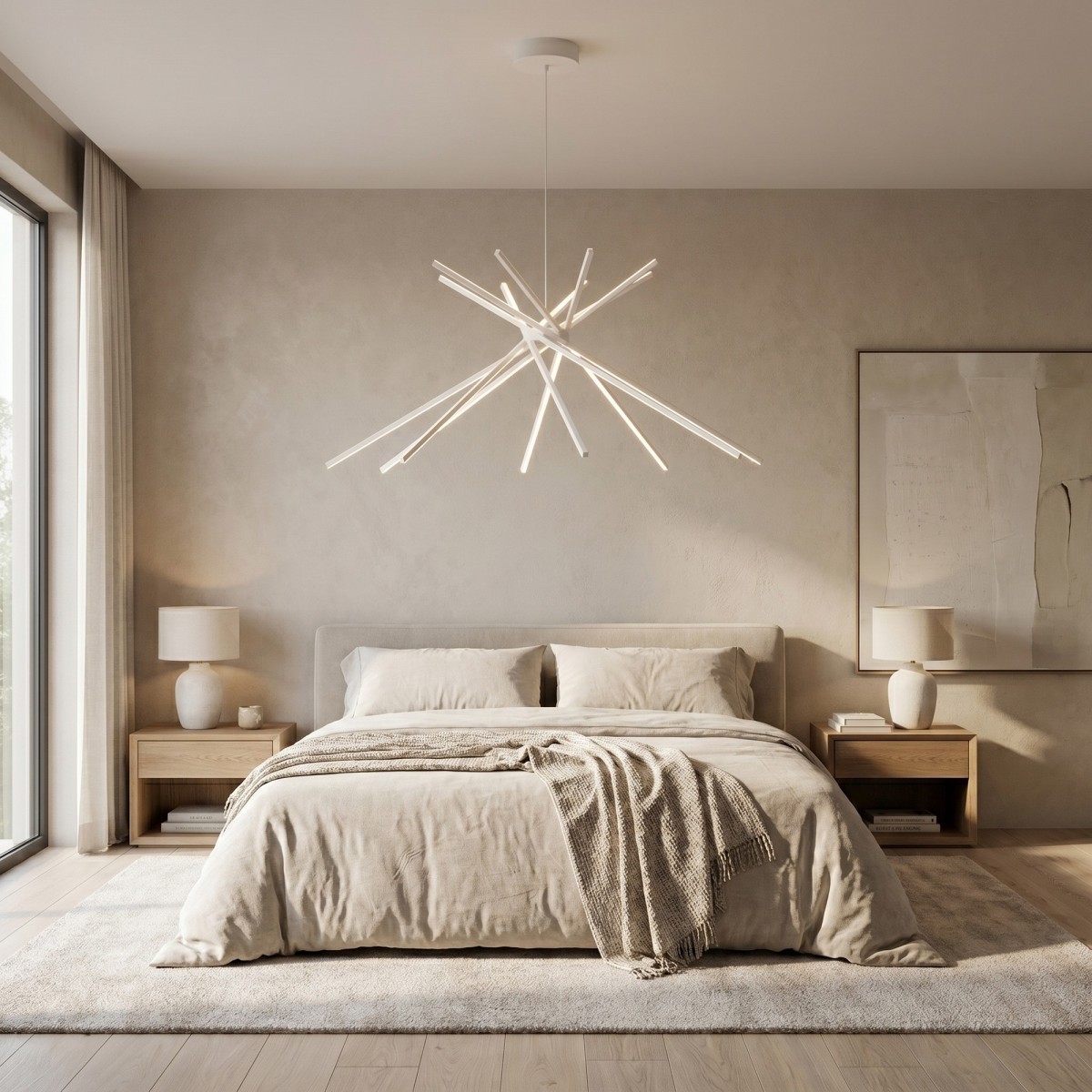 lampadario moderno LED da 54W, ideale per dare luce...