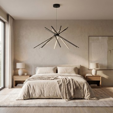 lampadario moderno LED 54W, perfetto per valorizzare grandi soggiorni, sale da pranzo e zone living