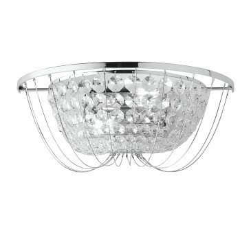 Applique murale moderne en cristaux K9, finition or ou chrome