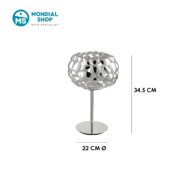 Scheda tecnica lampada da tavolo DIONISO finitura cromo