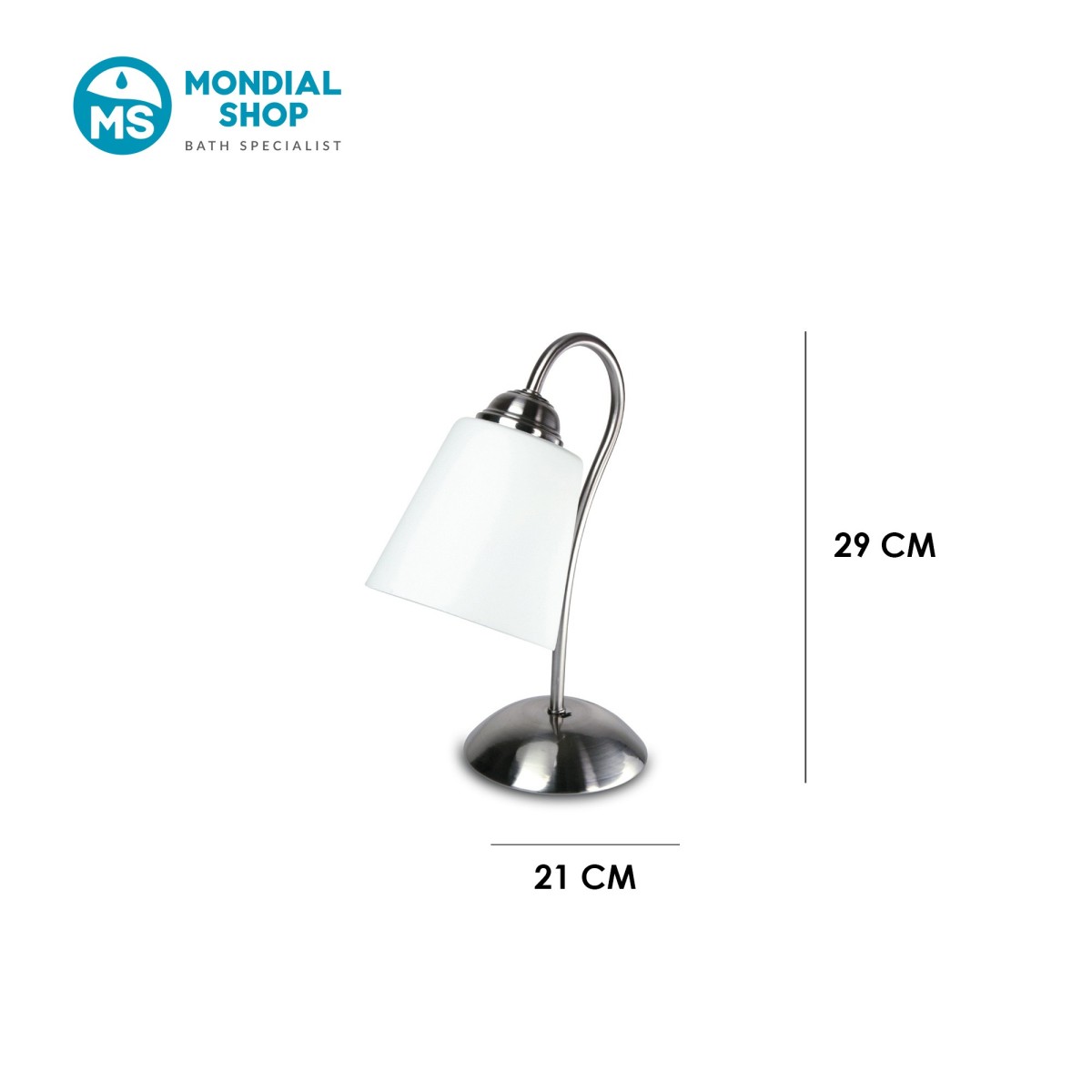 Scheda tecnica lampada da tavolo 1162 Nichel