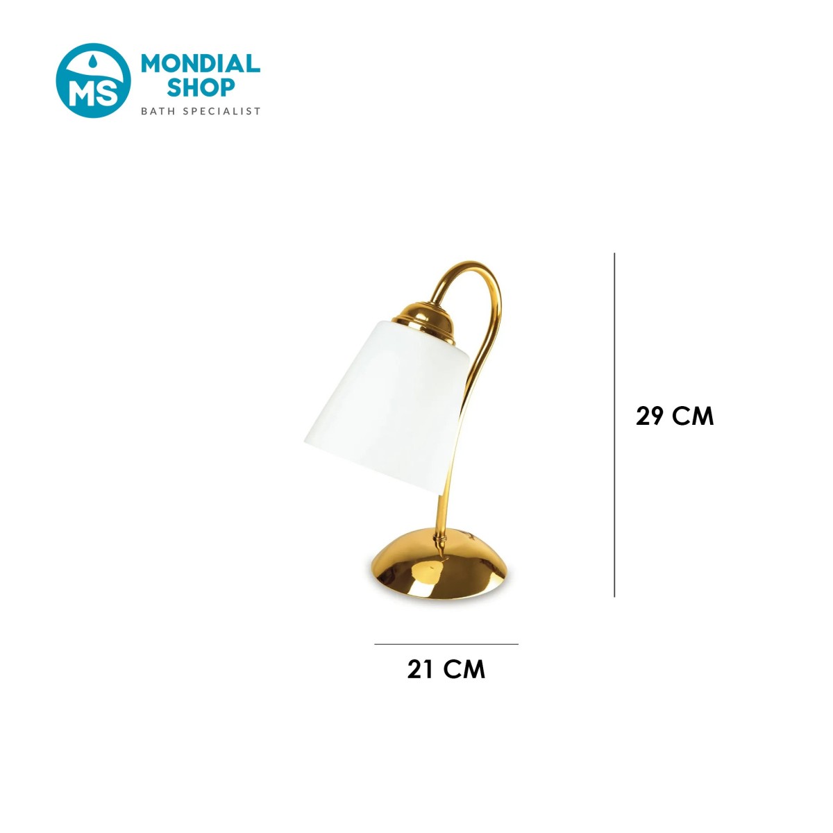 Scheda tecnica lampada da tavolo 1162 Oro