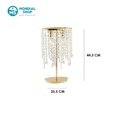 Lampe de table K9 en cristal et métal | Mondialshop