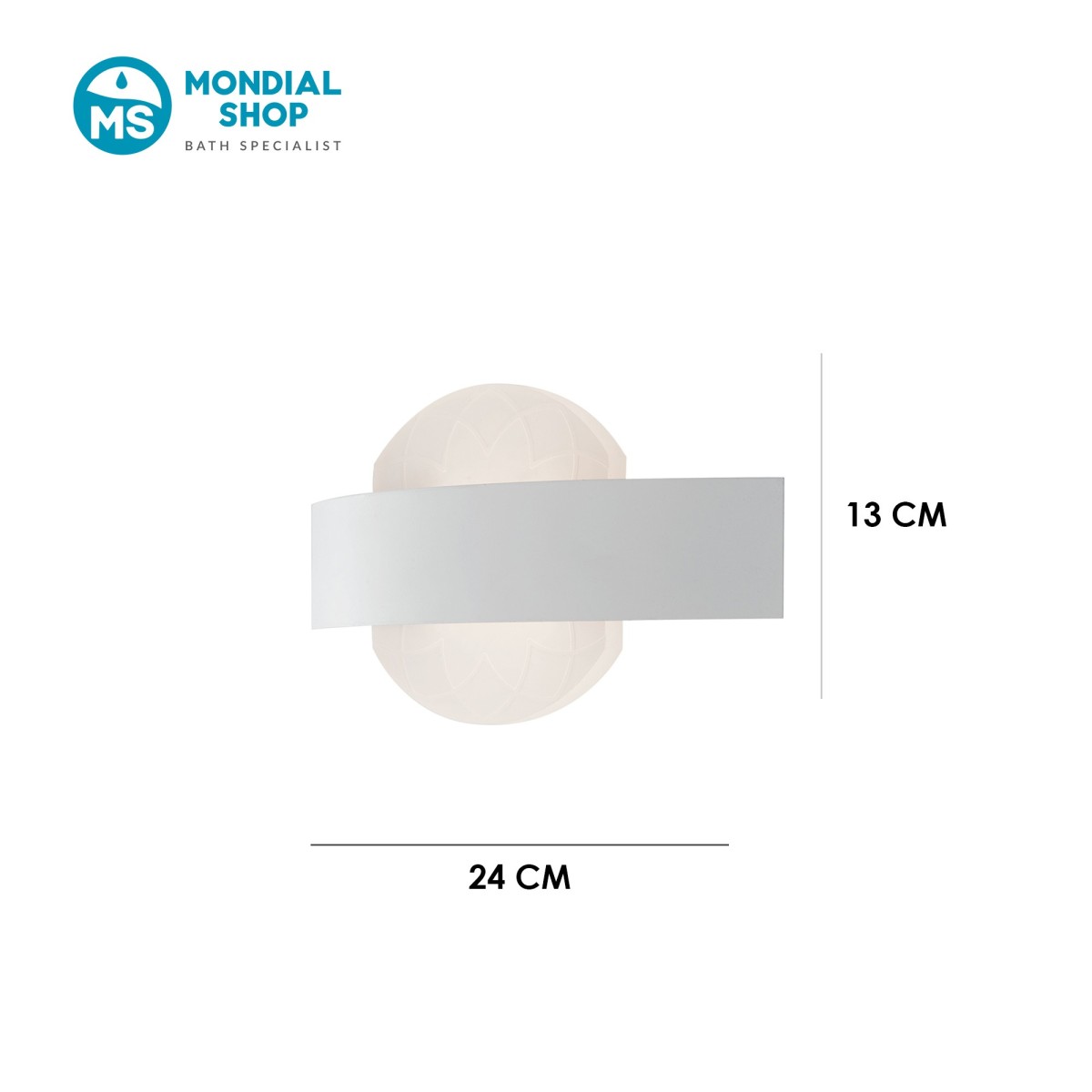 Applique murale LED blanche moderne d'intérieur |...