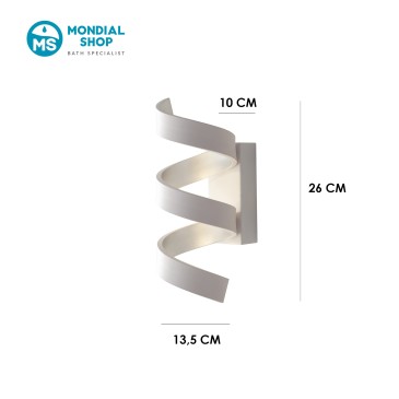 9-W-LED-Spiralwandleuchte | Mondialshop