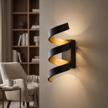 9-W-LED-Spiralwandleuchte | Mondialshop