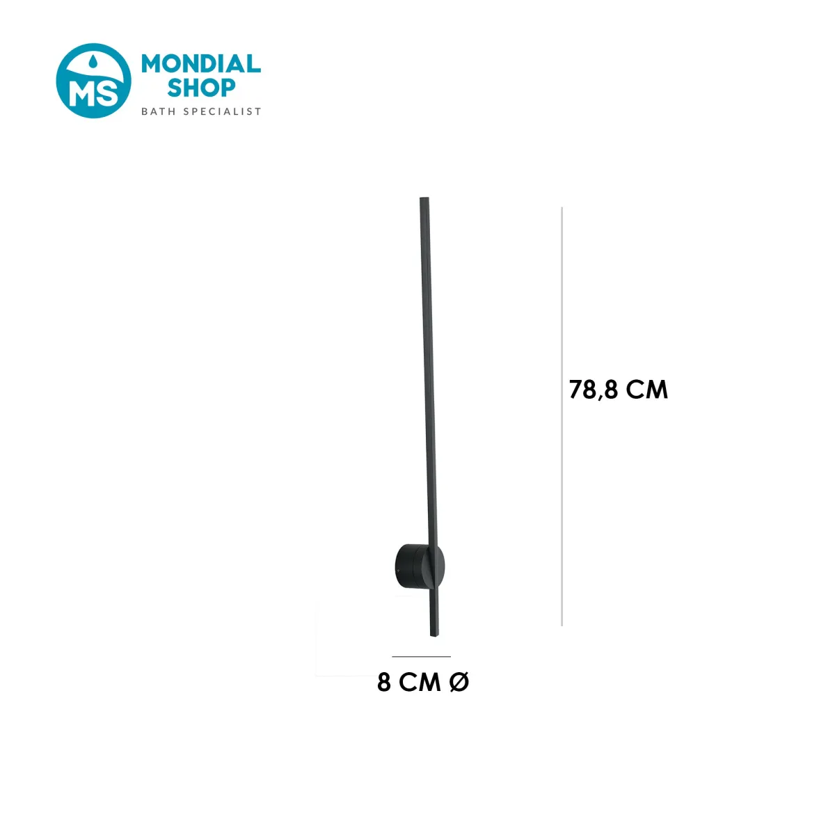 Applique murale LED 10 W, blanche ou noire | Mondialshop