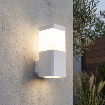 Applique Moderna da Esterno in Bianco GU10