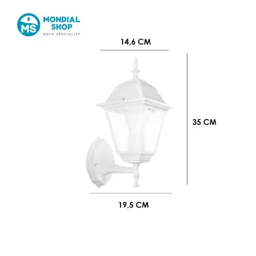 Außenleuchte E27, nach oben gerichtet | Mondialshop