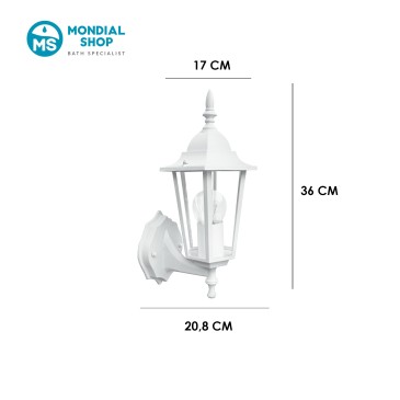 Nach oben gerichtete Außenwandleuchte | Mondialshop