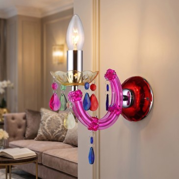 Moderne Kristall-Wandleuchte E14 | Mondialshop
