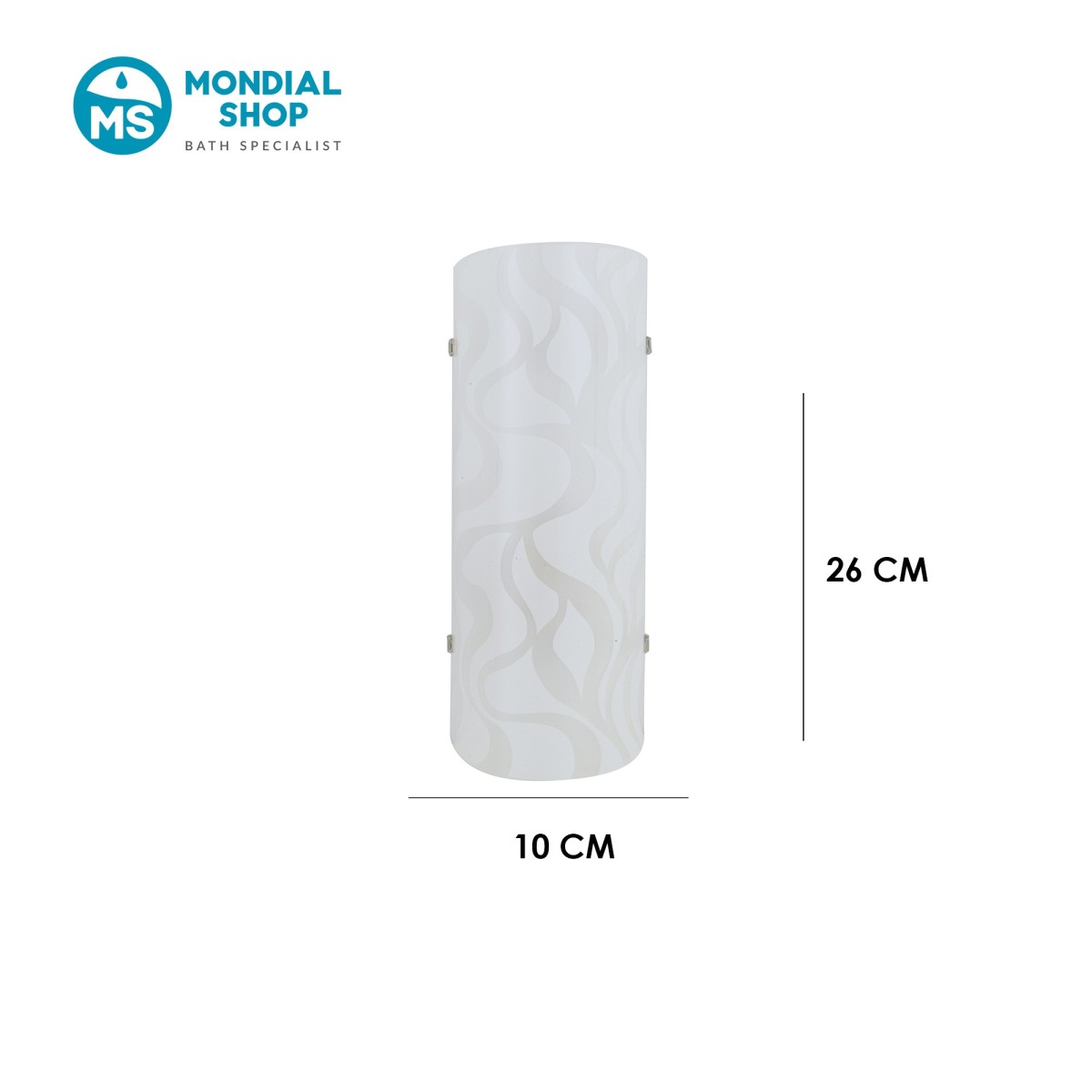 Applique LED 8W Bianca a Onde | Mondialshop