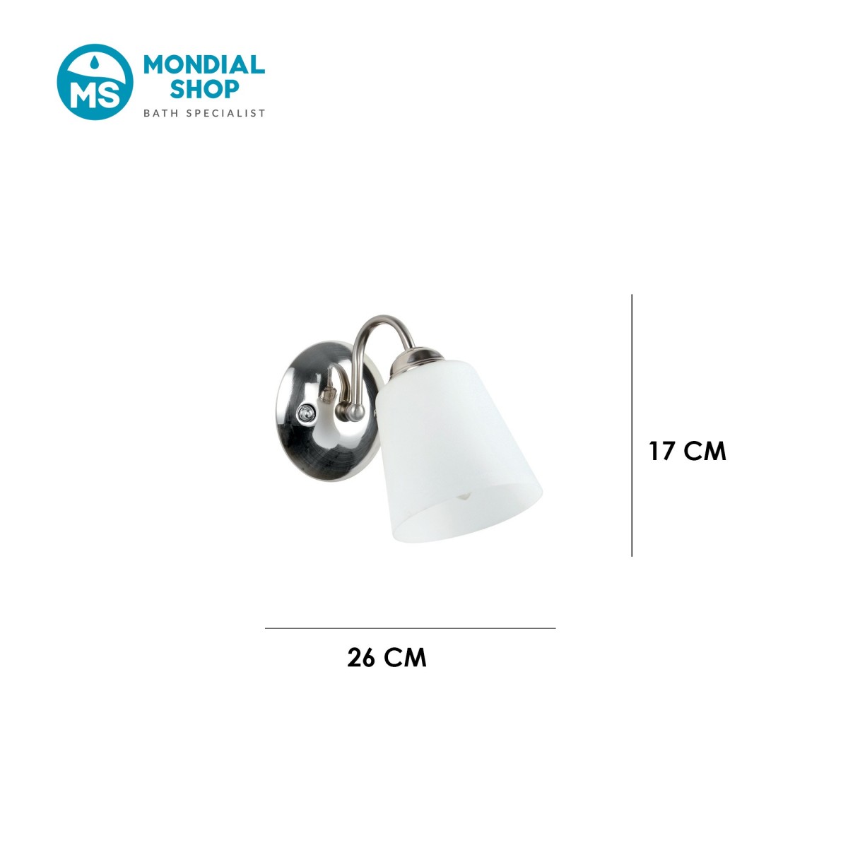 Scheda tecnica applique 1162 in nichel