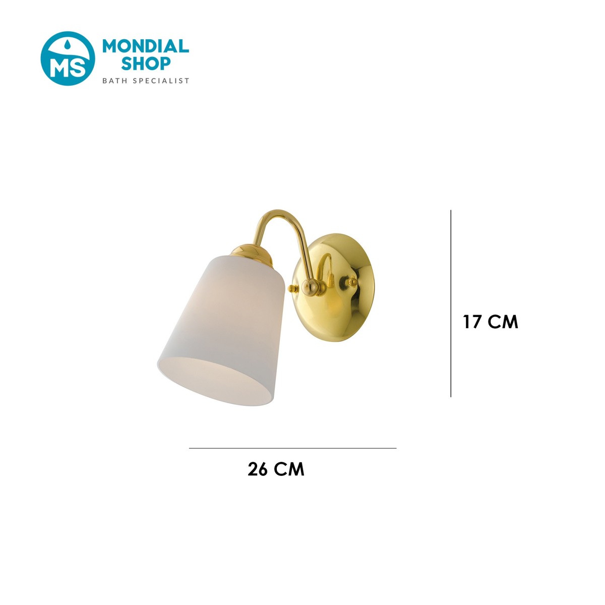 Scheda tecnica applique 1162 in oro