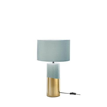 Lampe de table rose poudré ou vert paon 1XE27
