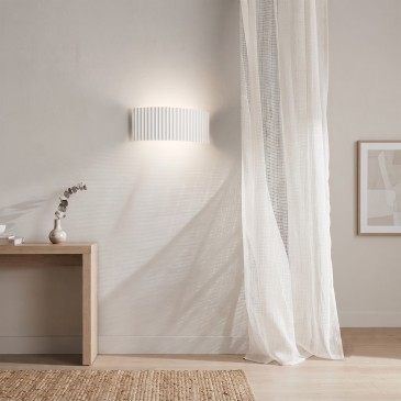 Applique in Gesso Verniciabile 2xG9 | Mondialshop