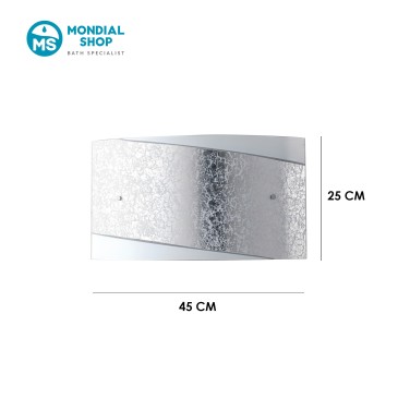 Scheda tecnica applique PARIS in finitura argento