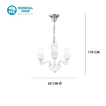 Sospensione Vetro Soffiato Sfumato E14 | Mondialshop