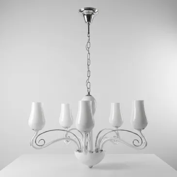Hängeleuchte aus mundgeblasenem Glas mit Schirm | Mondialshop