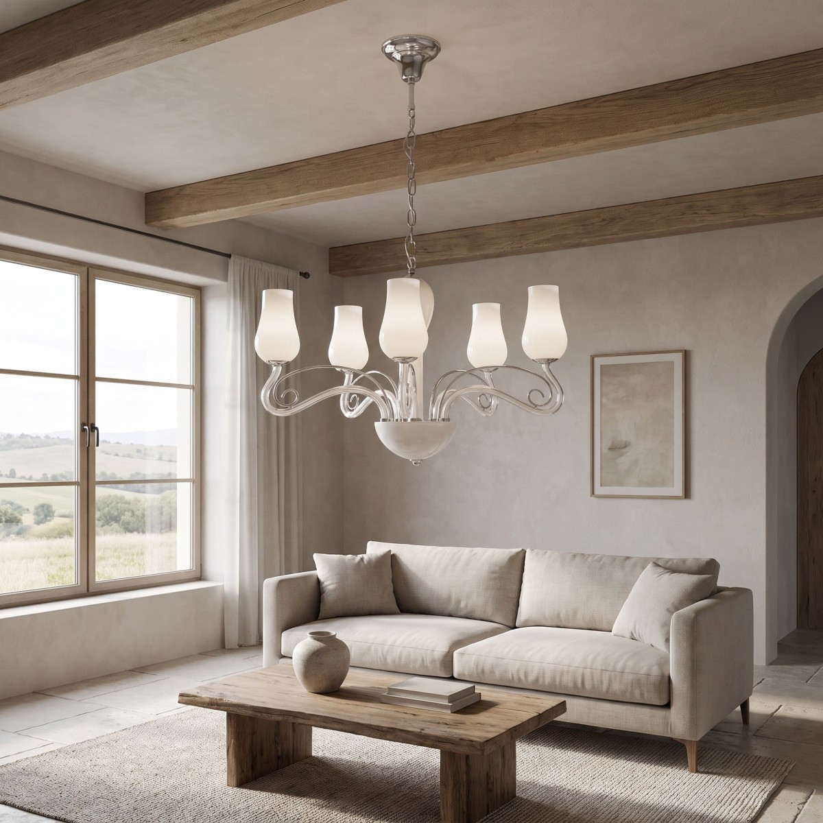 Sospensione Vetro Soffiato Sfumato | Mondialshop
