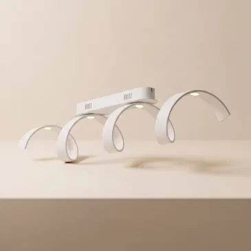 Plafoniera Moderna LED a spirale Bianca 20W