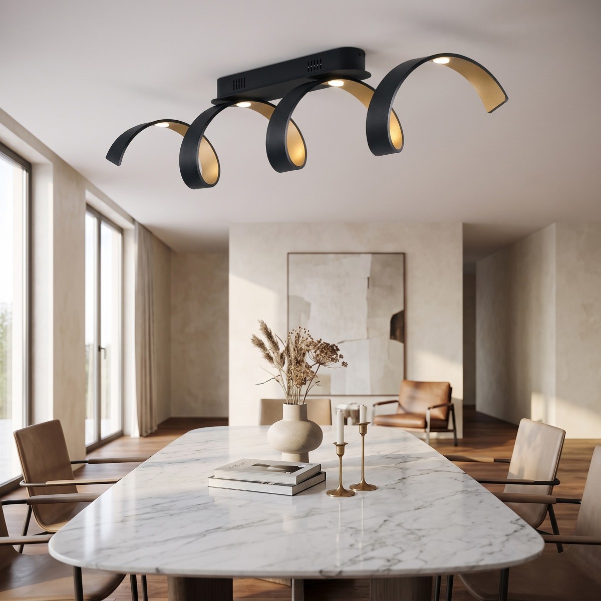 plafoniera moderna LED a spirale da 20W, la soluzione...