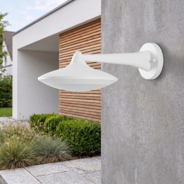 12-W-LED-Außenwandleuchte, Weiß oder Schwarz | Mondialshop