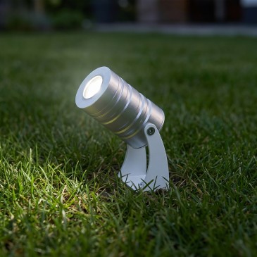 Spot LED encastré argenté 3 W | Mondialshop