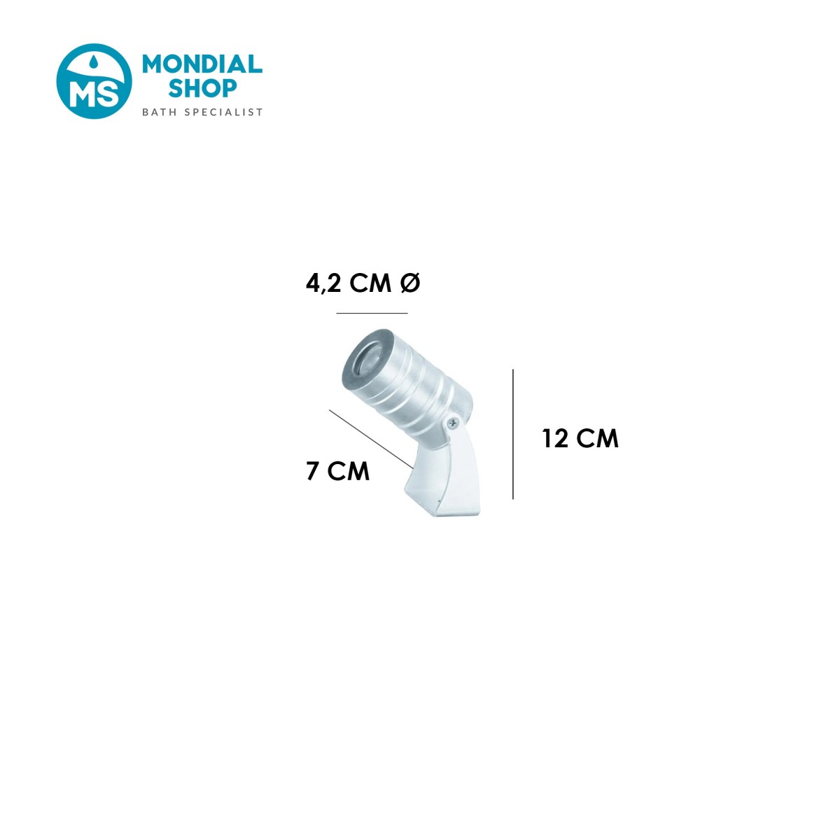 Faretto LED Incasso 3W Argentato | Mondialshop