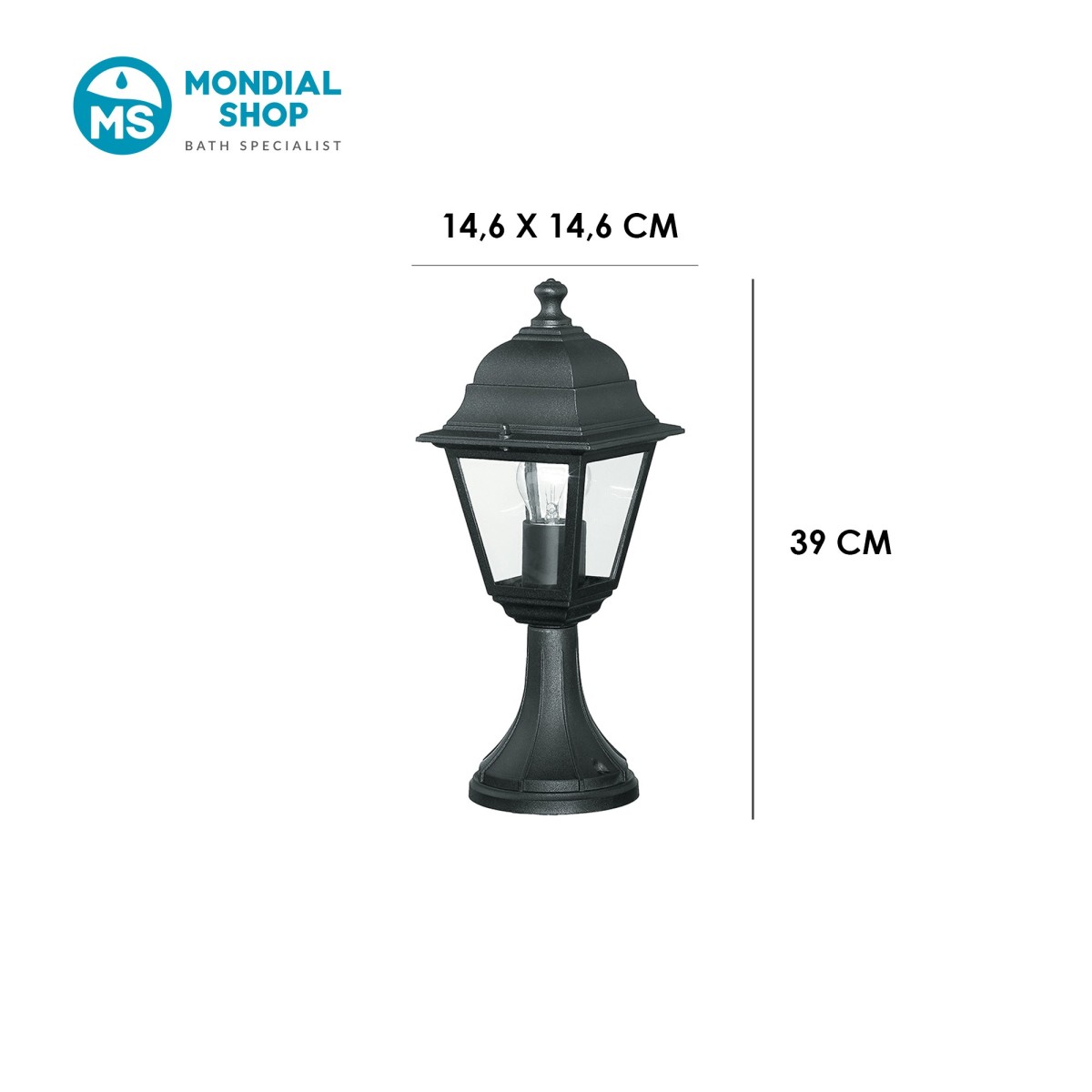 Lampioncino Esterno E27 Stile Parigino | Mondialshop