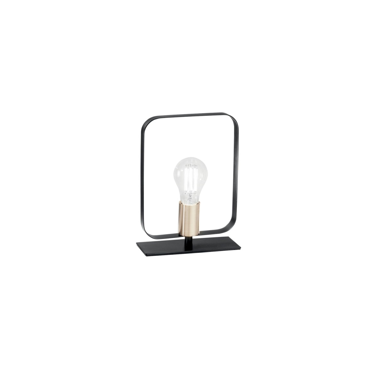 Lampada da Tavolo Bianca e Nickel | Mondialshop