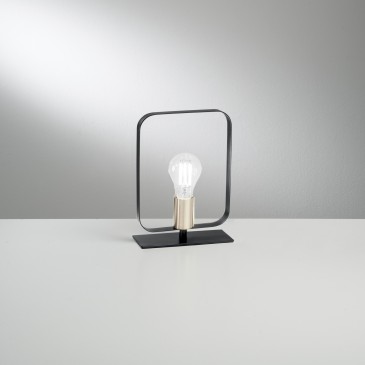 Lampada da Tavolo Bianca e Nickel | Mondialshop