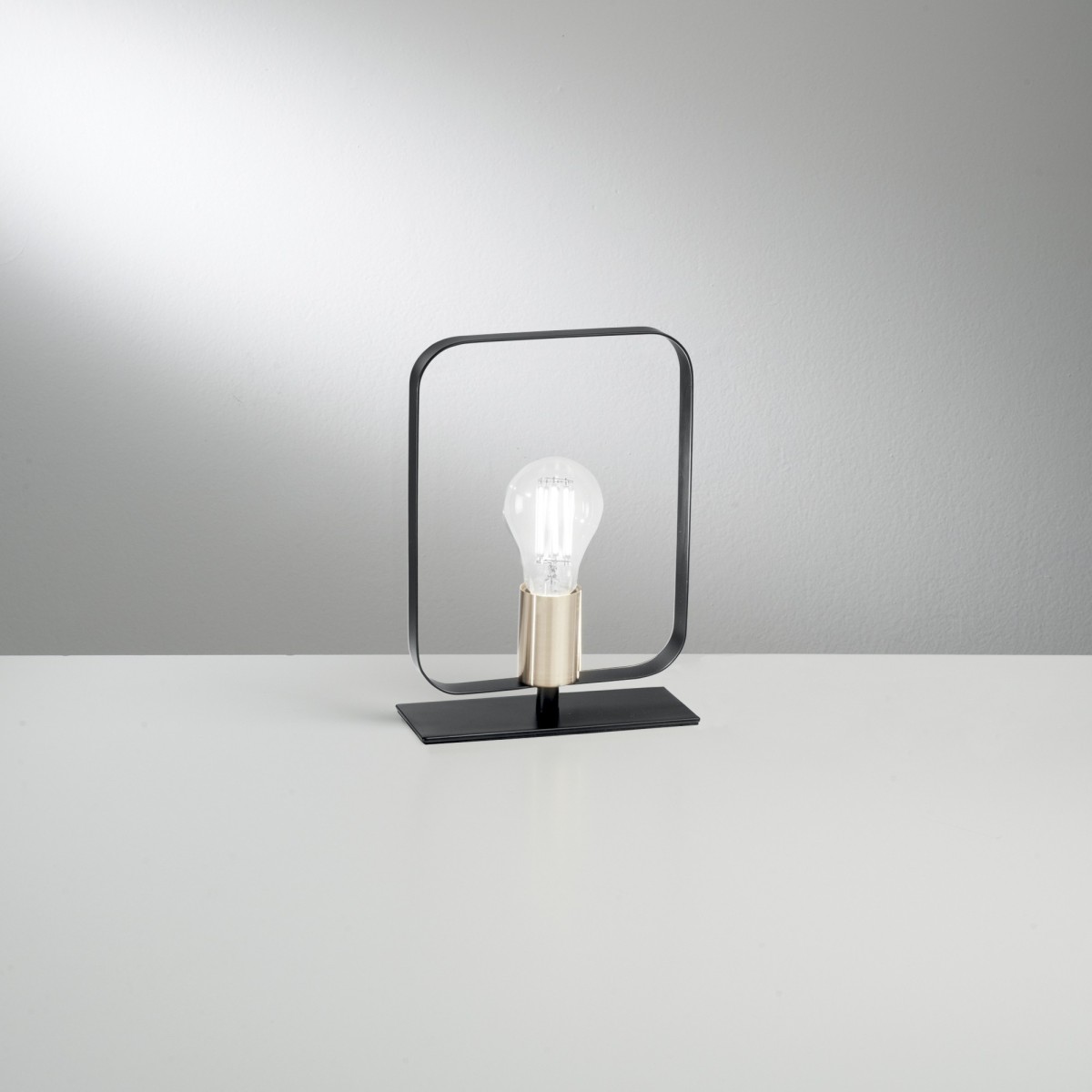 Lampada da Tavolo Bianca e Nickel | Mondialshop