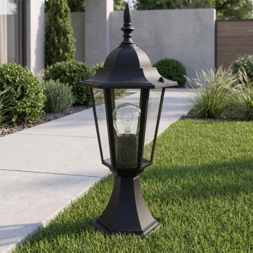 Lampioncino da Esterno Stile parigino Nero  E27