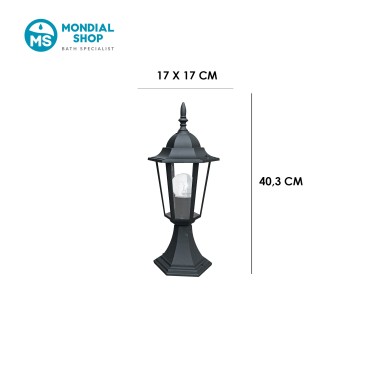 Lampe d'extérieur E27 style parisien | Mondialshop