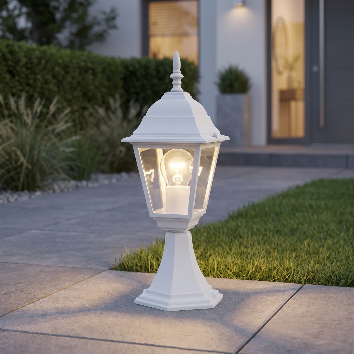 paletto da esterno bianco per un'illuminazione elegante e...