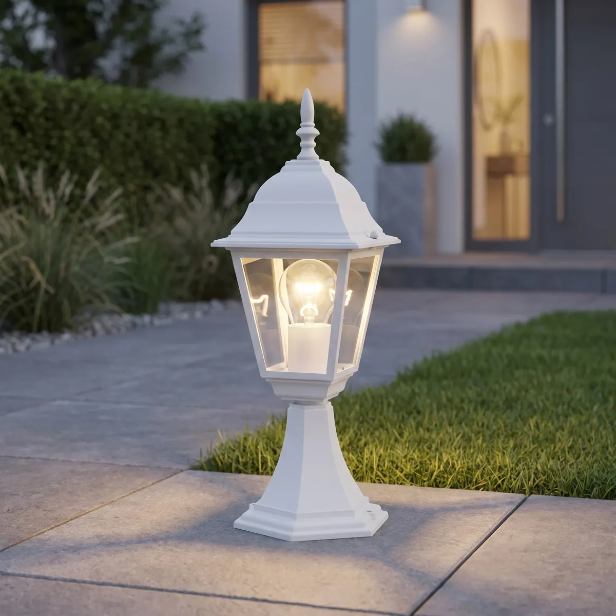 Lanterne de jardin blanche E27 | Mondialshop