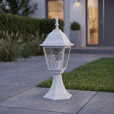 Lanterne de jardin blanche E27 | Mondialshop