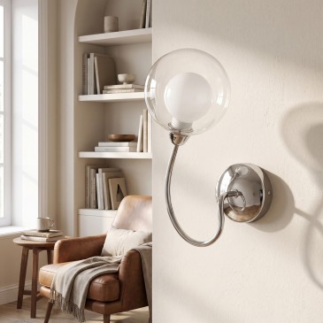 G9-Wandleuchte in Chrom für Spiegel oder Flure | Mondialshop