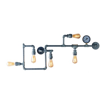 Plafoniera Rustica Vintage Ruggine o Zincato | Mondialshop