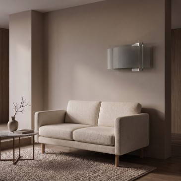 Valorizza le tue pareti con l'applique in vetro bianco rigato