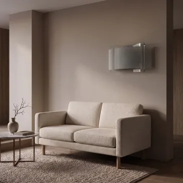 E27 Doppelglas-Wandleuchte, weiß | Mondialshop