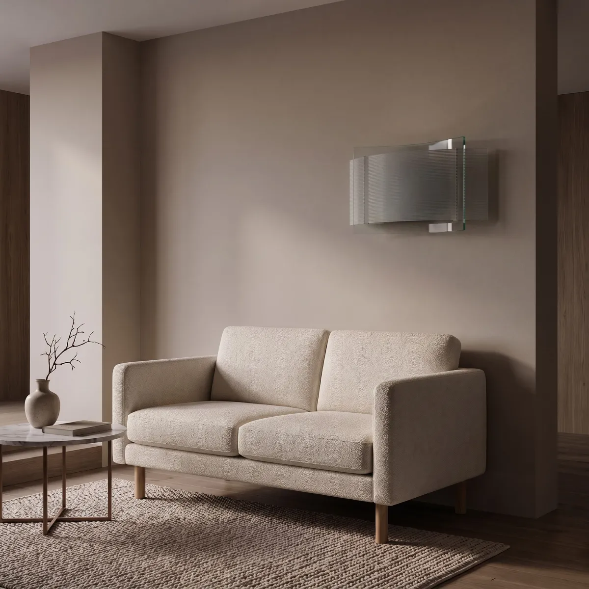 E27 Doppelglas-Wandleuchte, weiß | Mondialshop