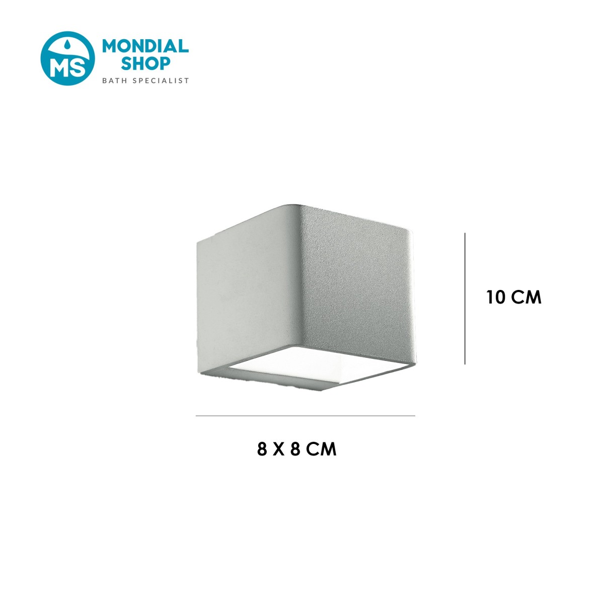 Cubic 6W weiße LED-Wandleuchte | Mondialshop