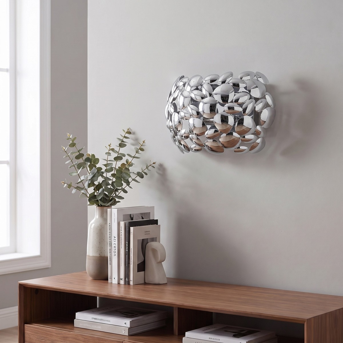 Applique da Parete 2xE14 Bianca o Cromo | Mondialshop