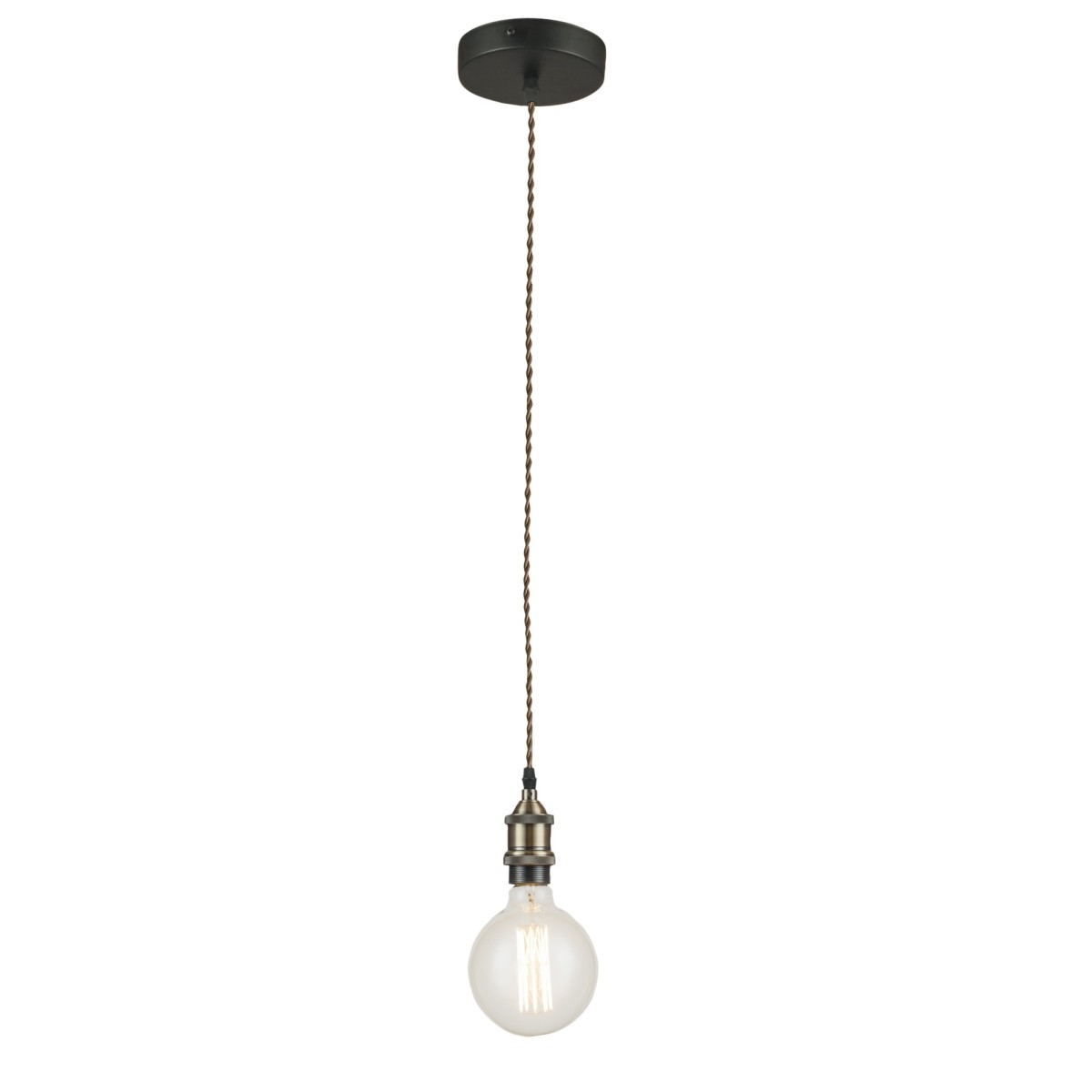 Lampadario Rustico Vintage Cavo in Tessuto | Mondialshop