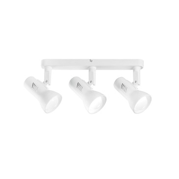 Faretto Spot Triplo Classico Bianco | Mondialshop
