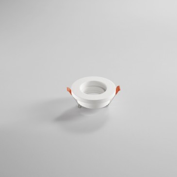 Spot en plâtre blanc à peindre, rond ou carré | Mondialshop